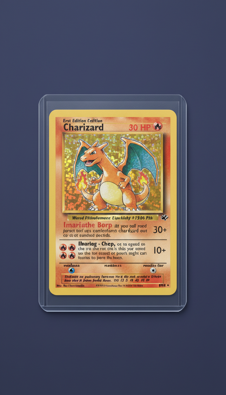 First Edition Charizard Holographic Graded Card